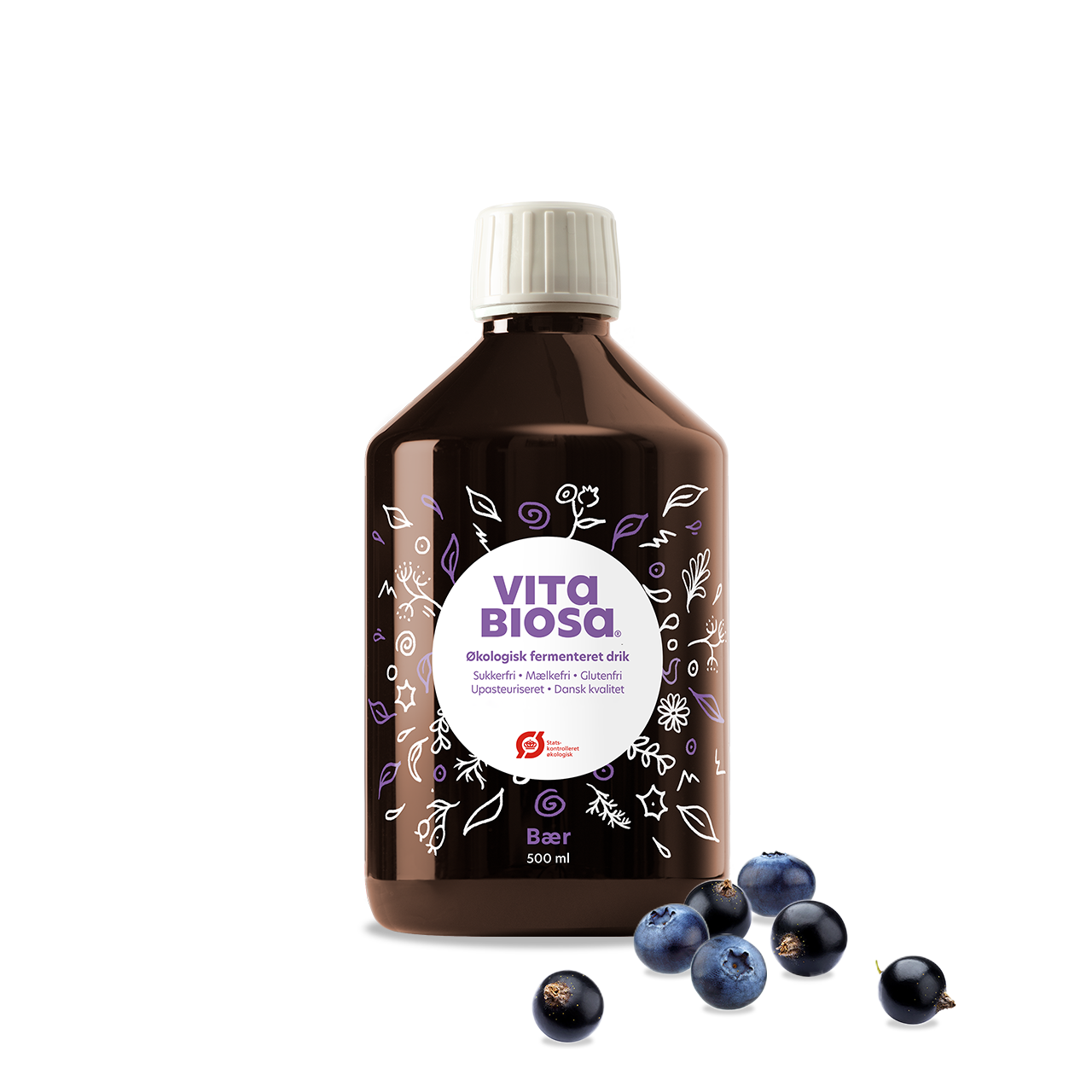 Vita Biosa Bær 500 ml Øko